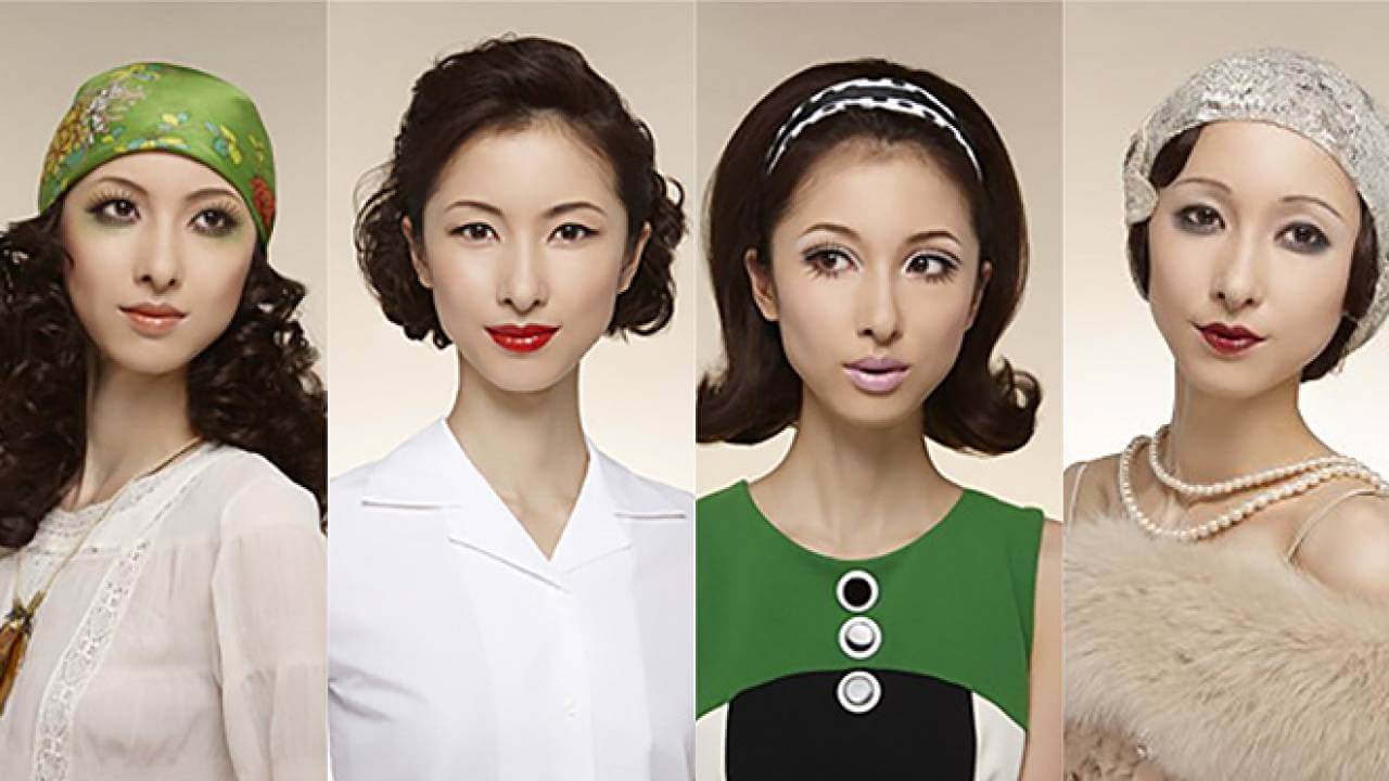 おぉすごい変化！大正時代〜現在のメイクのトレンド変化を資生堂が1名のモデルで再現 : Japaaan